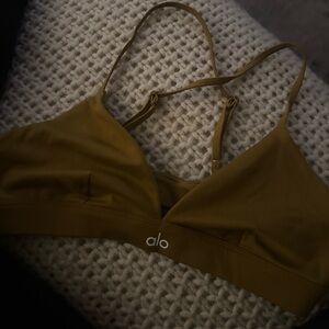 ALO Yoga Women's Mustard Sports Bra